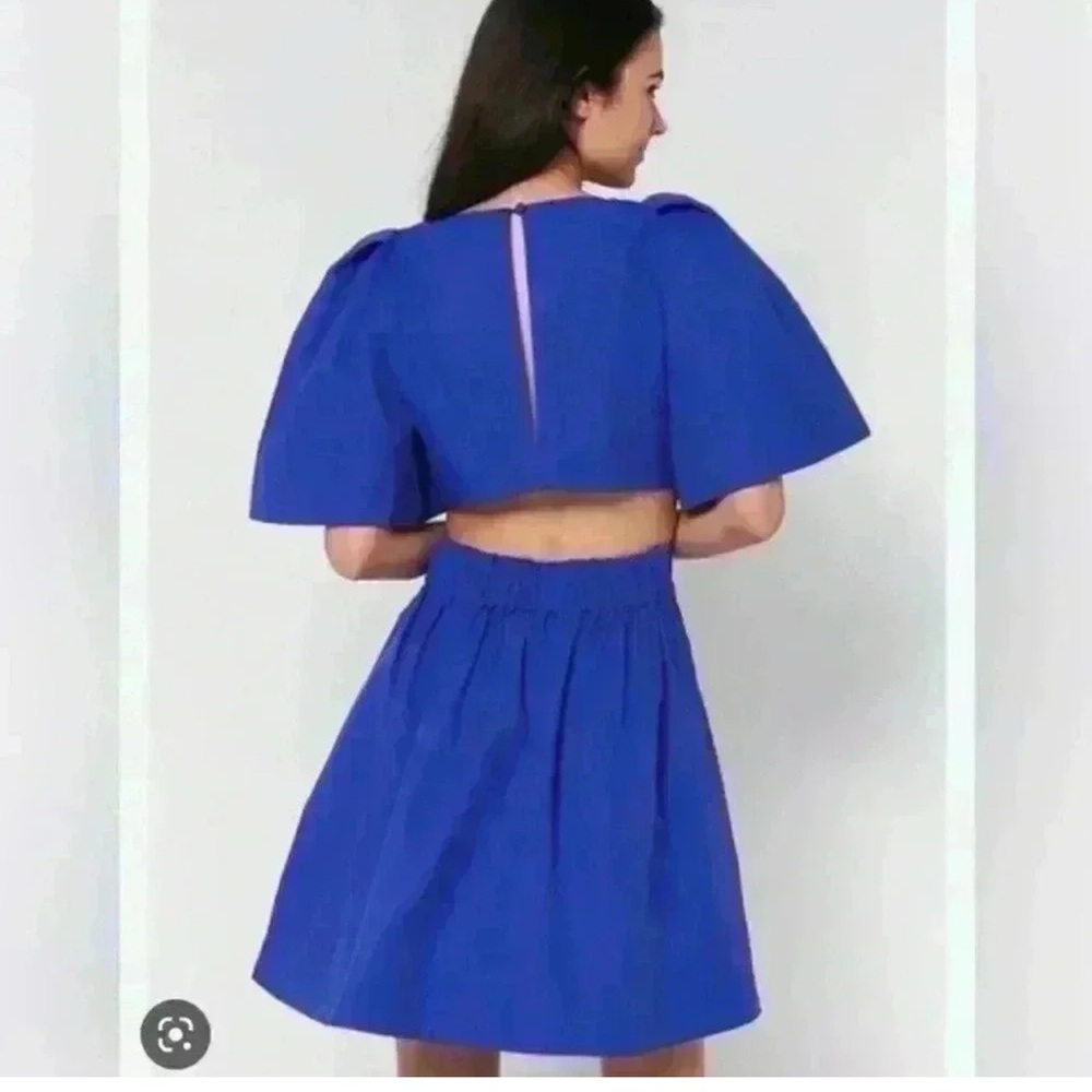 BNWT Banana Republic Blue Puff Sleeve Dress